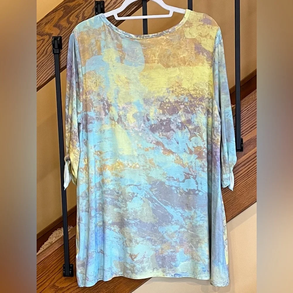 soft surroundings Tunic Pia Heavenly Soft Purple SZ. LG. NWT - Picture 2 of 16